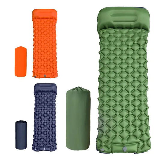 Inflatable Camping Mattress With Pillow