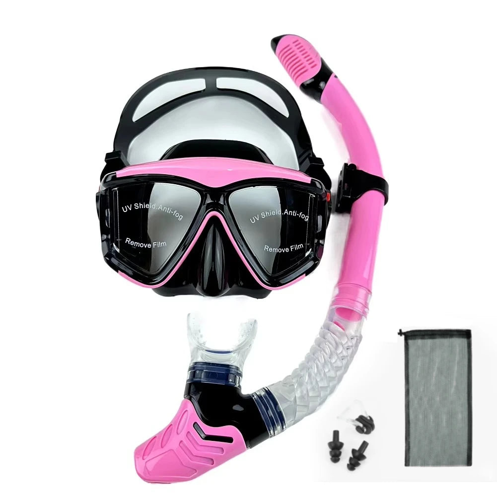 Professional scuba diving mask snorkeling suit adult silicone skirt anti-fog goggles swimming equipment