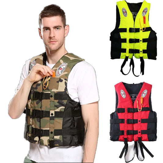 Swimming Boating Skiing Driving Vest Water Safety Survival Suit Universal Life Vest Jacket for Adult Children