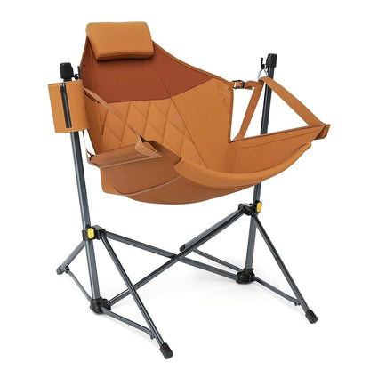 Heavy Duty Folding Hammock Camping Chair with Adjustable Backrest Supports 300lbs, Portable Hammock, Customized