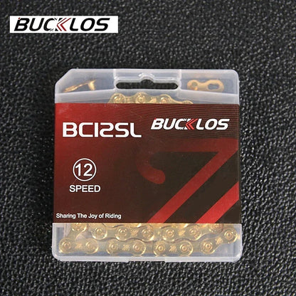 BUCKLOS Bicycle Chain 10v 11v 11EL 11SL Chain 8s 9s 10s 11s 12s Speed Bike Current 116/126 Links High Quality Chain for SHIMANO