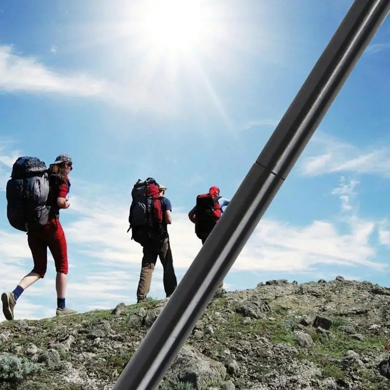 Hiking Poles Balance Support Folding Trekking Poles Backpacking Gear 5-Section Trekking Walking Sticks Compact Hiking Poles For