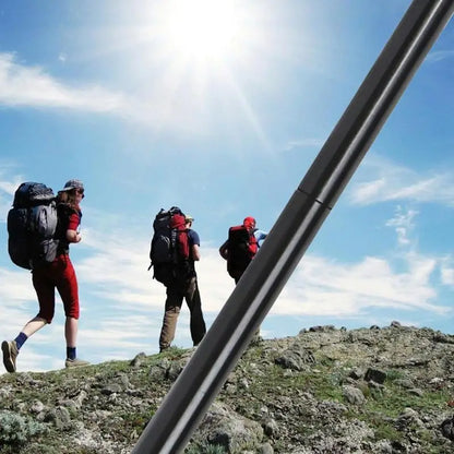 Hiking Poles Balance Support Folding Trekking Poles Backpacking Gear 5-Section Trekking Walking Sticks Compact Hiking Poles For