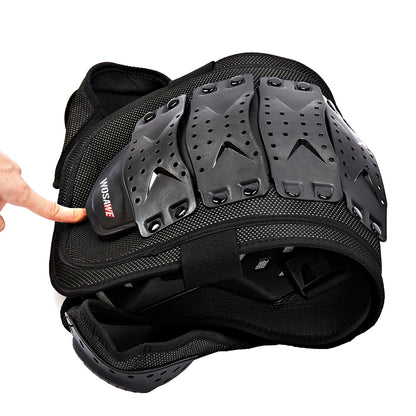 WOSAWE Men's Motocross Sports Chest Guard Motorcycle Vest Back Chest Protector Off-Road Dirt Bike Sports Gear Sleeveless Jacket