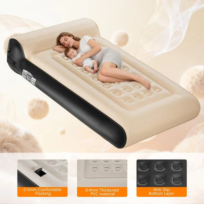 Air Mattress Full with Built in Pump for Camping 16 High Speed Inflatable Mattress Inflation Completed in 3 Minutes, Luxury Blow