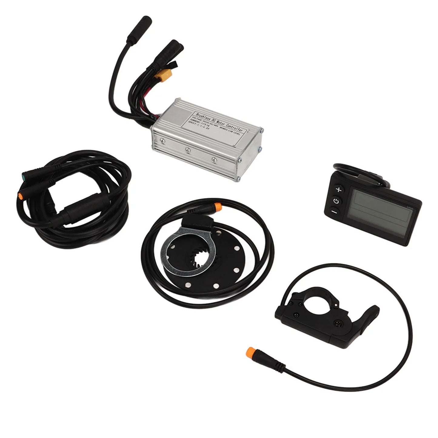 DC24V 36V 48V Electric Bike Conversion Kit with 17A 3 Mode Brushless Controller S866 Panel Electric Bicycle Thumb Throttle