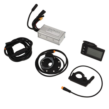 DC24V 36V 48V Electric Bike Conversion Kit with 17A 3 Mode Brushless Controller S866 Panel Electric Bicycle Thumb Throttle