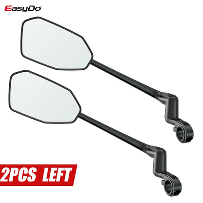EasyDo Bike Mirror Electric Bike Handlebar Rearview Mirror with 360 Rotatable bike Extended Mirror Arm for Road Mountain Cycling