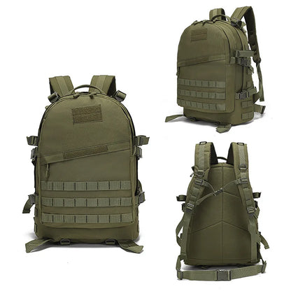 Outdoor Camouflage Double Shoulder Backpack Camping Hiking Sports Travel Backpack 3D Cycling Backpack Waterproof Oxford Cloth