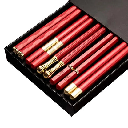 5Pairs High Quality Japanese Non-Slip Chopsticks Korean Home Hotel Restaurant Portable Healthy Food Stick For Sushi Chopsticks