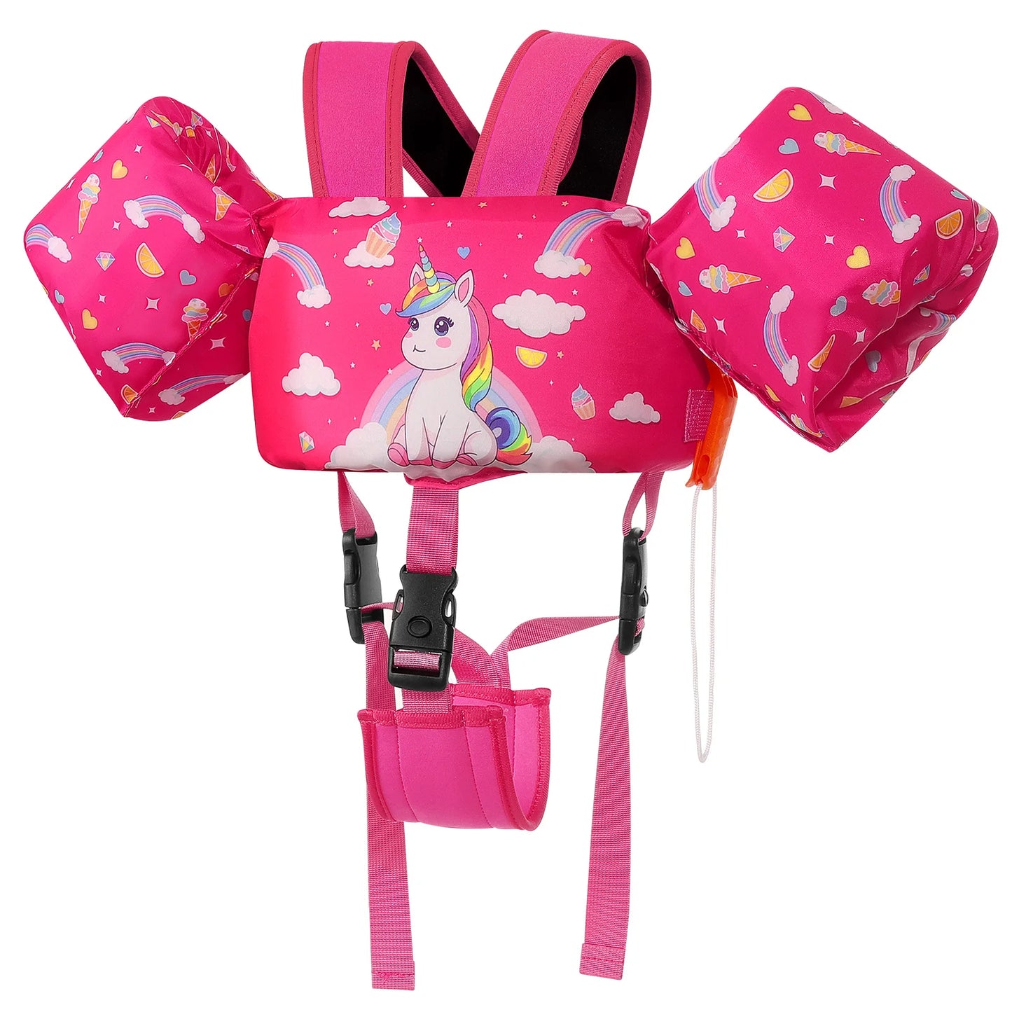 Kids Swimming Vest Toddler Floaties Arm Band Floaties with Adjustable Strap Swim Jacket Water Wing Pool Float Learning Swim