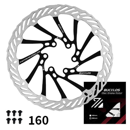 BUCKLOS Bike Disc Brake Rotor 140mm 160mm 180mm 203mm Bicycle Hydraulic Brakes Rotor Heat Dissipation Mtb Road Bike Rotors