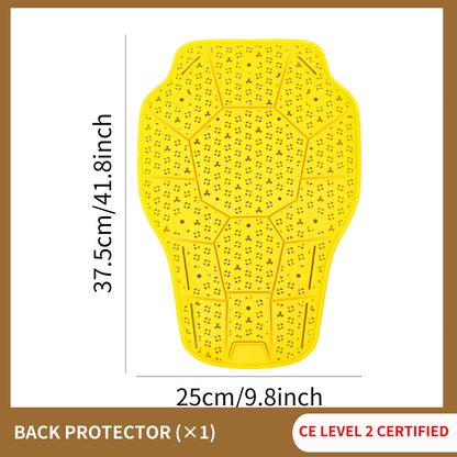 WOSAWE CE Class II Certified Protective Gear For Motorcycle Jacket Back/Knee/Elbow/Hip Protector Rider Armor Spine Pads
