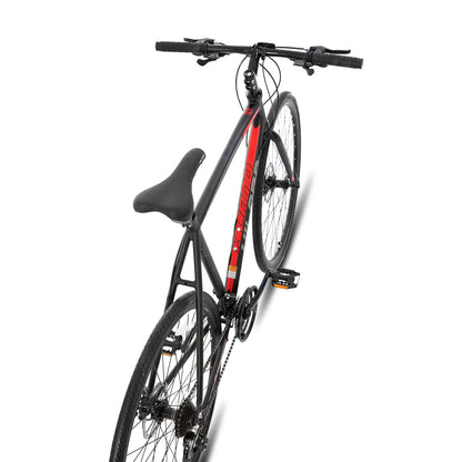 HILAND 700c Road Bike, 14 Speeds, Light Weight Aluminum Frame, Racing Bike City Commuting Road Bicycle for Men Women