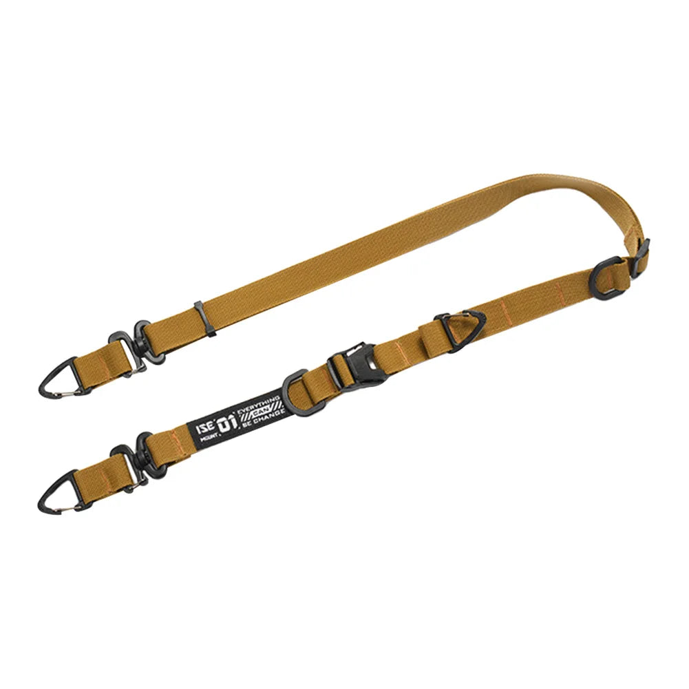 Outdoor Camping Molle Sling Shoulder Strap with Hanging Ring Multifunction Crossbody Bag Strap Adjustable Crossbody Strap