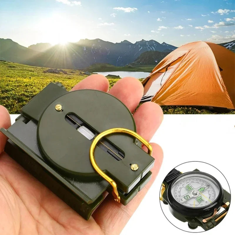 Waterproof High Precision Compass Outdoor Gadget Sports Hiking Mountaineering Professional Army Metal Sight