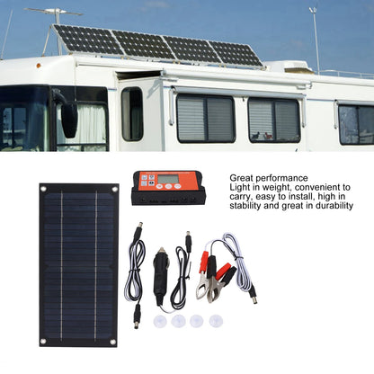 Portable 600W Solar Panel Charger Monocrystalline Silicon 100A Charge Controller Durable Solar Panel Kit for RV Outdoor Camping