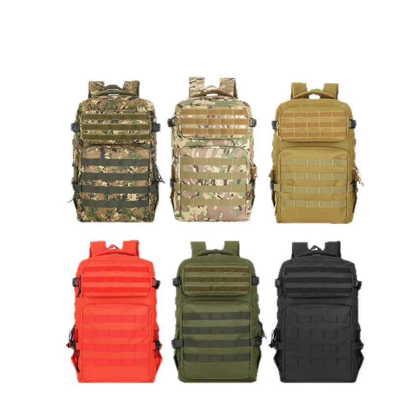 Large Capacity Tactical Backpack Outdoor Sports Hiking Camping Camouflage Bag Multi-Functional Air Cushion Strap Unisex