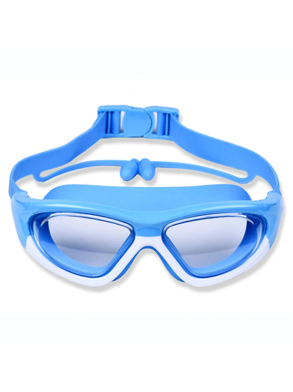 High-Definition Children's Swimming Goggles for Boys and Girls, Anti-Fog Swimming Goggles, Large-Frame Goggles, Comfortable Silicone