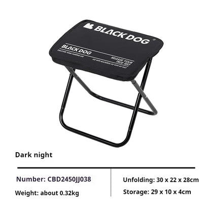 Naturehike BLACKDOG Camping Stool Aluminum Alloy Ultralight Foldable Seat Stool Portable Outdoor Backpacking Chair Fishing Stool