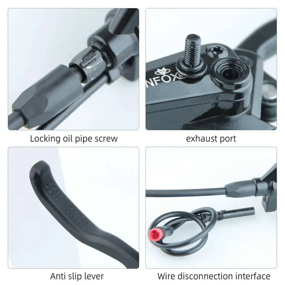 NFOX B023 Electric Bicycle Scooter Oil Disc Hydraulic Brake 160 Accessories 203 E bike 180 Power Off Right 140 GIFT Tool New