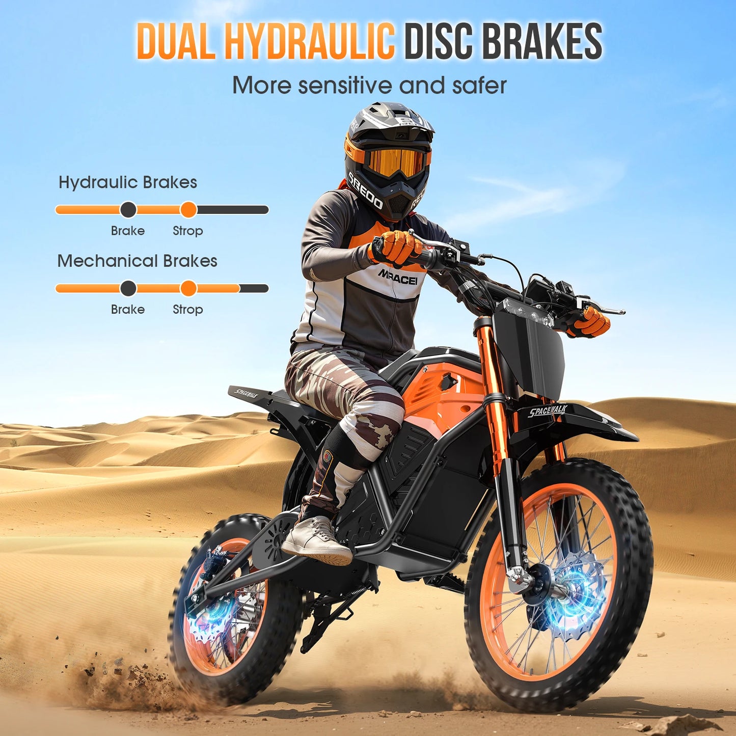 14"/12" Fat Tire Electric Dirt Bike 48V Mountain