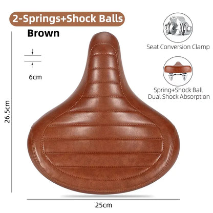 WEST BIKING Widen Bicycle Saddle Ergonomic Thick Comfortable Bike Saddle Shock Absorbtion MTB E-Bike Cushion Bicycle Accessories