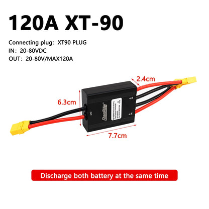 Dual Battery Discharge Converter, Simultaneous Connection Adapter, Balanced Discharge Module, Ebike Parts, 20V-72V,20A-100A