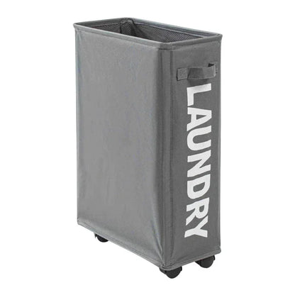 Laundry Basket with Wheels Large Capacity Yoga Mat Storage Basket Multifunctional Foldable Waterproof Dirty Clothes Storage Bag