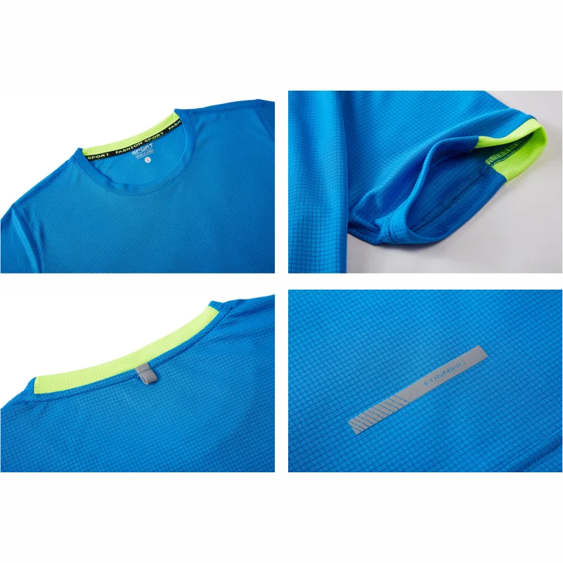 Quick Drying Round Neck T-shirt With Short Sleeves Breathable Fitness And Leisure Team Wear Running Shirt For Men And Women