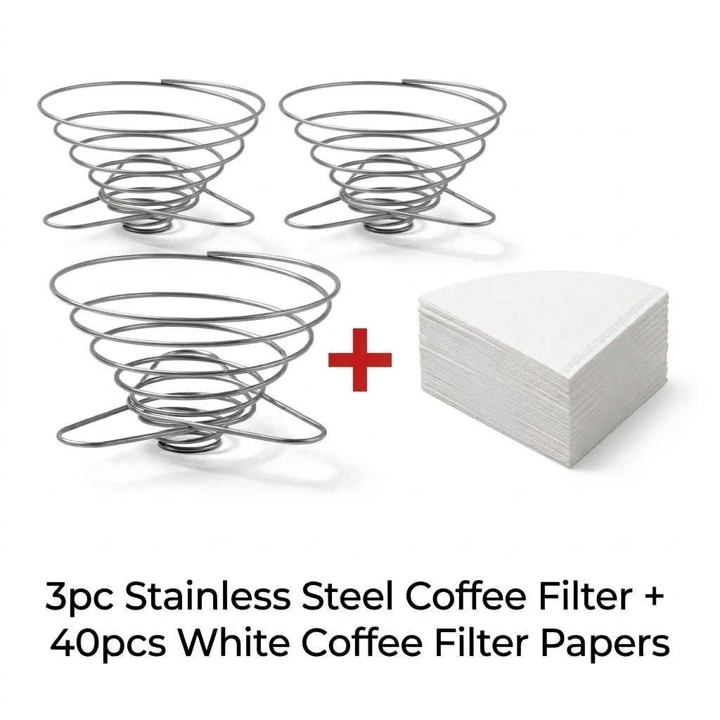 Foldable Coffee Filter Reusable Stainless Steel Camping Coffee Cup Filter Paper Dripper Barista Tools Brewing Funnel Filter Cup