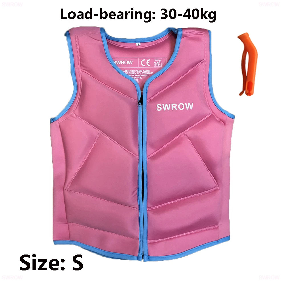 New adult children's buoyancy jacket portable neoprene life jacket water sports sailing fishing surfing swimming life jacket