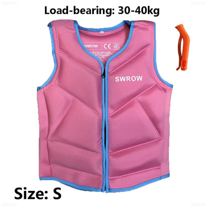 New adult children's buoyancy jacket portable neoprene life jacket water sports sailing fishing surfing swimming life jacket