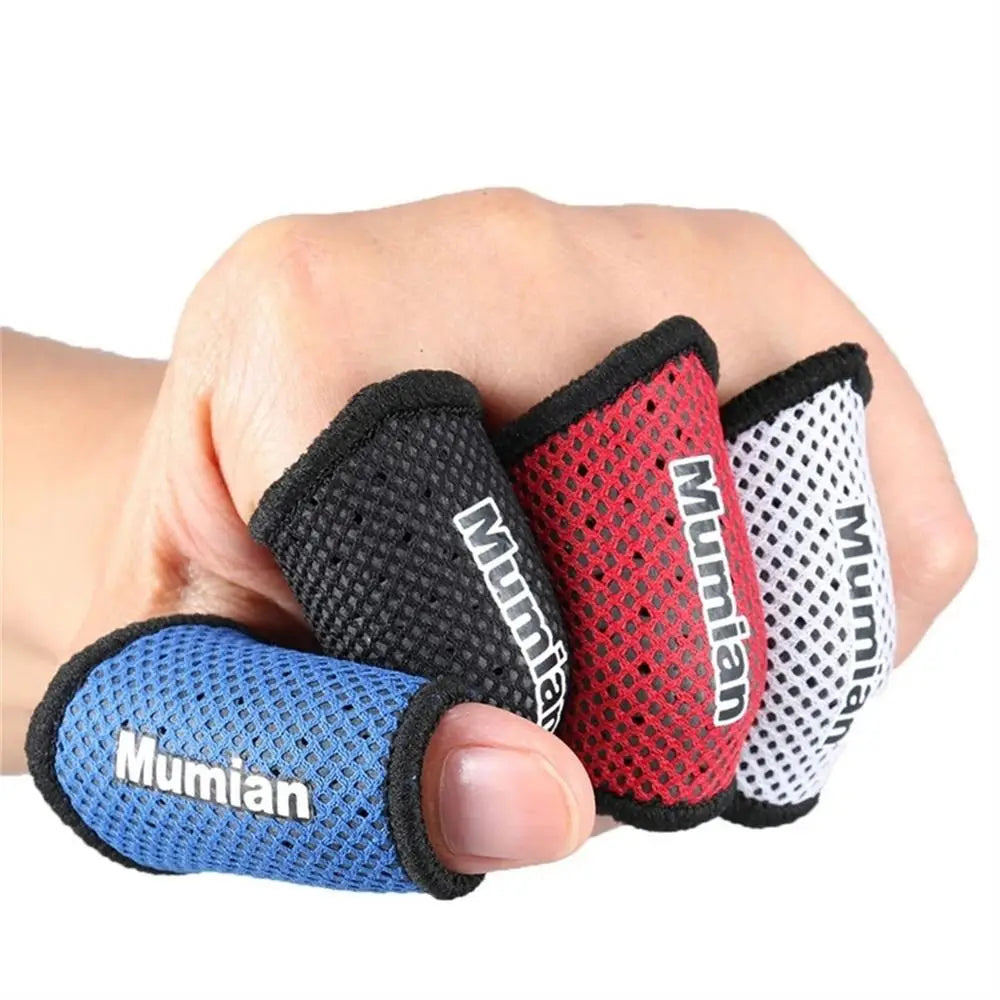 2Pcs Elastic Finger Sleeve Breathable Finger Support Band Basketball Volleyball Finger Protection Guard