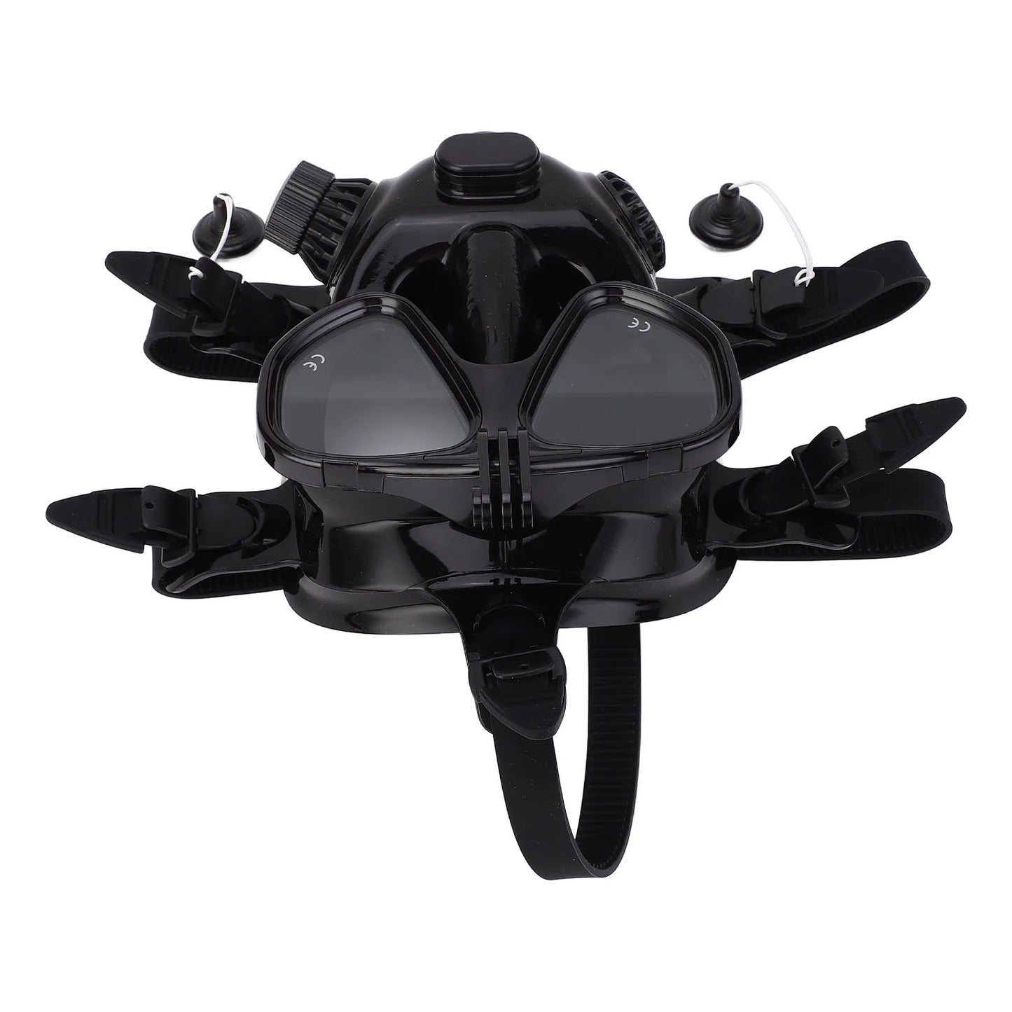 Full Face Diving Goggle Anti Fog Leakproof 180° Panoramic View Silicone Scuba Face Goggle with Camera Mount new