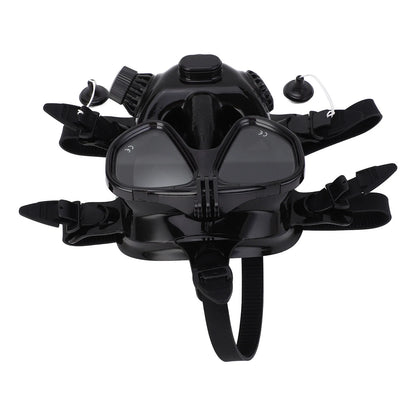 Full Face Diving Goggle Anti Fog Leakproof 180° Panoramic View Silicone Scuba Face Goggle with Camera Mount new