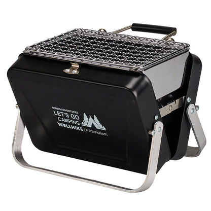 Portable Camping Stove with Handle Outdoor Barbecue Oven Stainless Steel Lightweight Cooking Grill for Camping Patio Backyard