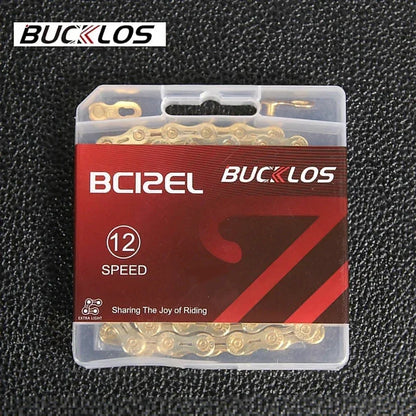 BUCKLOS Bicycle Chain 10v 11v 11EL 11SL Chain 8s 9s 10s 11s 12s Speed Bike Current 116/126 Links High Quality Chain for SHIMANO