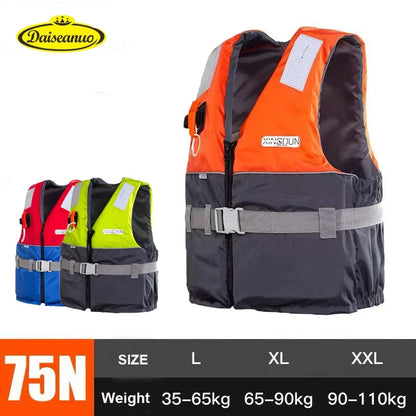 Life Jacket for Adult Children, Men Women Buoyancy Jacket Kid Life Vest with Leg Straps PFD Swimming Boating Skiing Driving Vest