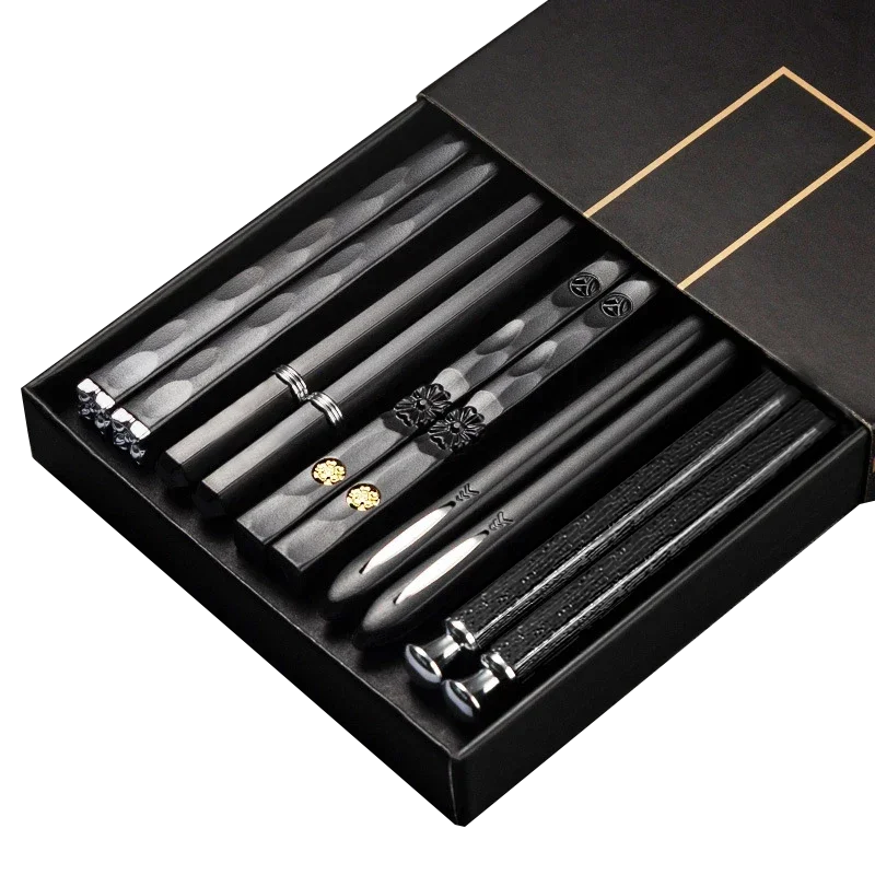 5Pairs High Quality Japanese Non-Slip Chopsticks Korean Home Hotel Restaurant Portable Healthy Food Stick For Sushi Chopsticks