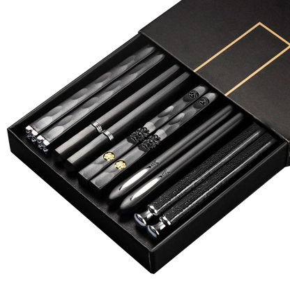 5Pairs High Quality Japanese Non-Slip Chopsticks Korean Home Hotel Restaurant Portable Healthy Food Stick For Sushi Chopsticks