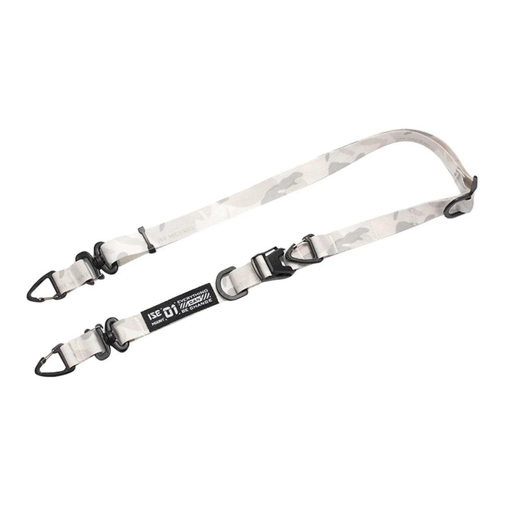 Outdoor Camping Molle Sling Shoulder Strap with Hanging Ring Multifunction Crossbody Bag Strap Adjustable Crossbody Strap