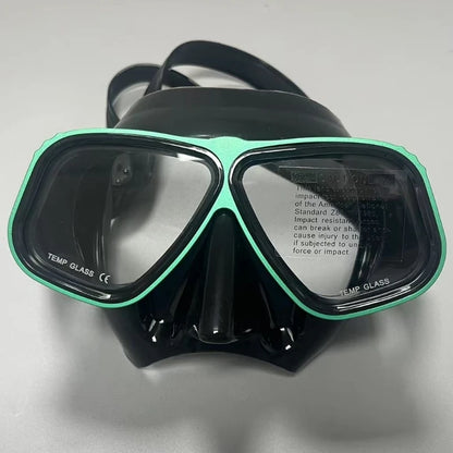Diving mask Plastic-alloy frame scuba equipment snorkeling goggles Tempered glass