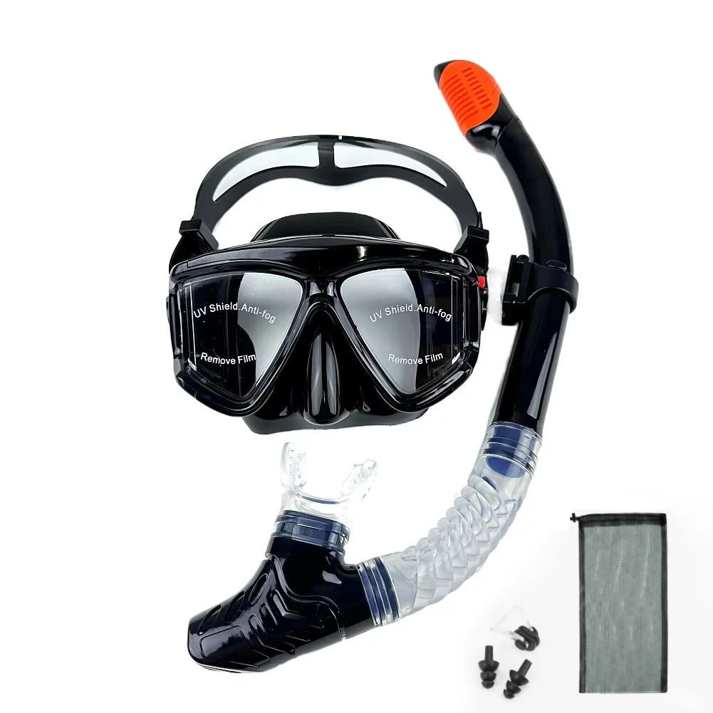 Professional scuba diving mask snorkeling suit adult silicone skirt anti-fog goggles swimming equipment