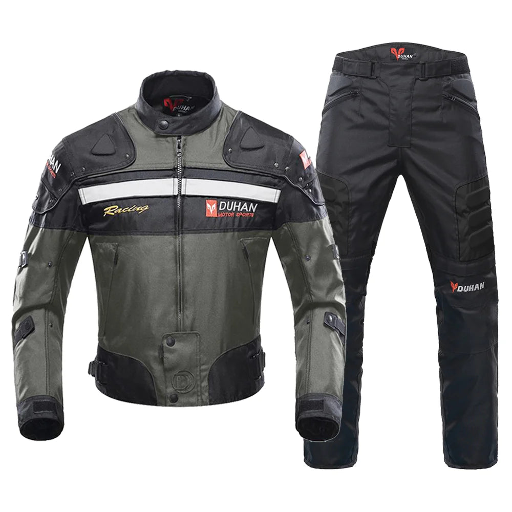 DUHAN Motorcycle Jackets Men Riding Motocross Enduro Racing Jacket Moto Jacket Windproof Coldproof Motorbike Clothing Protection