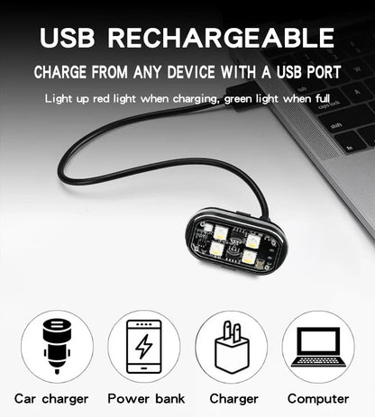 RGB Led Car Strobe Lights Motorcycle LED Flash Position Wireless Light Aircraft Airplane Helicopter Warning Lights Accessories