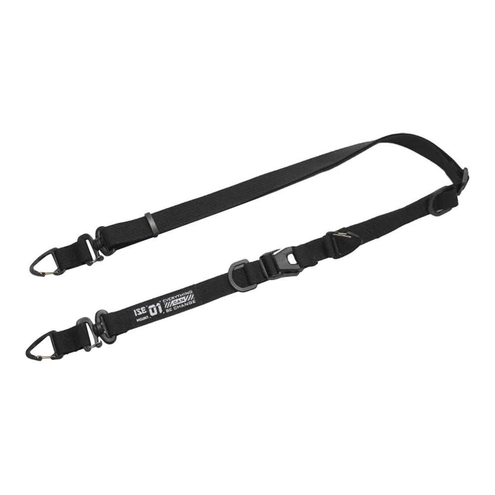 Outdoor Camping Molle Sling Shoulder Strap with Hanging Ring Multifunction Crossbody Bag Strap Adjustable Crossbody Strap