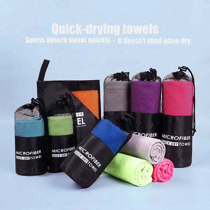 Quick-drying microfiber sport towel for travel fitness camping running yoga swimming beach towel