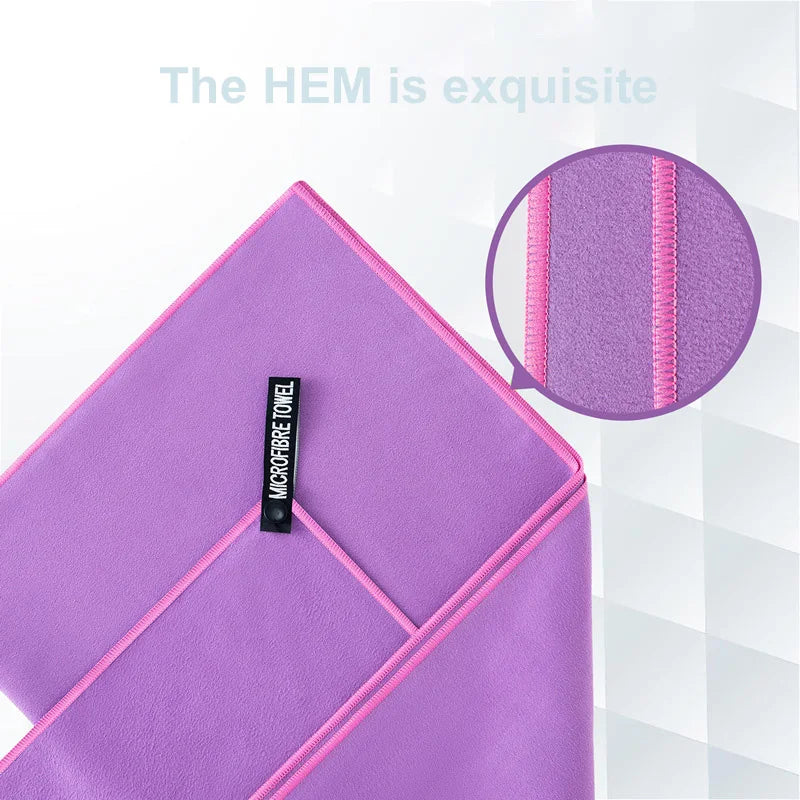 Quick-drying microfiber sport towel for travel fitness camping running yoga swimming beach towel