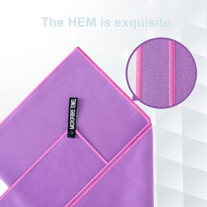 Quick-drying microfiber sport towel for travel fitness camping running yoga swimming beach towel